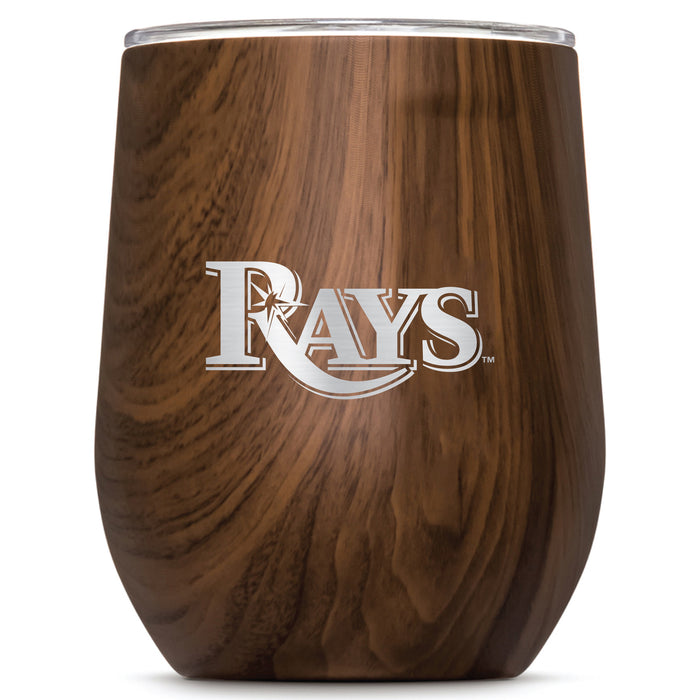 Corkcicle Stemless Wine Glass with Tampa Bay Rays Primary Logo