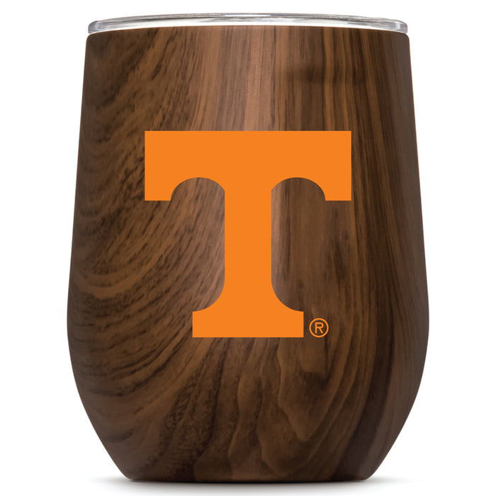 Corkcicle Stemless Wine Glass with Tennessee Vols Primary Logo