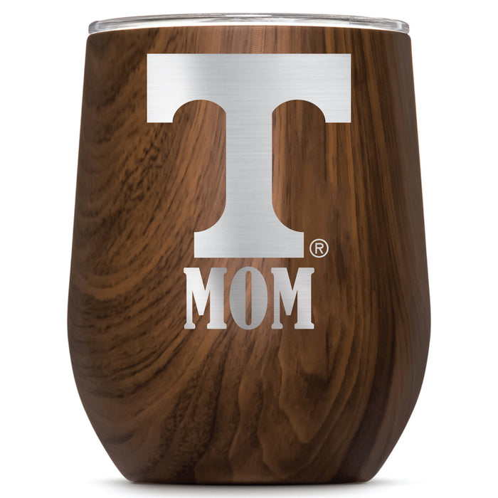 Corkcicle Stemless Wine Glass with Tennessee Vols Mom Primary Logo