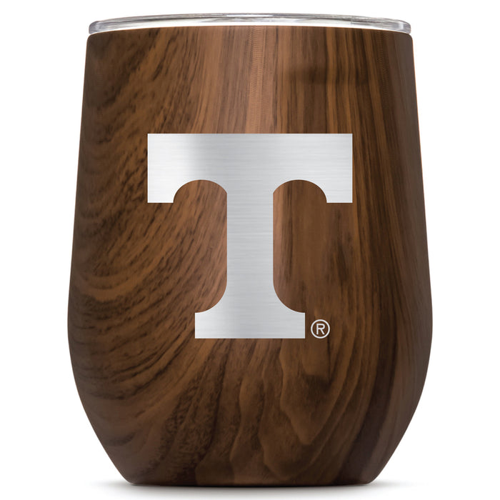 Corkcicle Stemless Wine Glass with Tennessee Vols Primary Logo