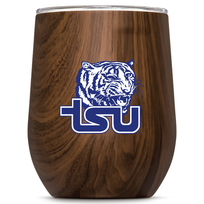 Corkcicle Stemless Wine Glass with Tennessee State Tigers Primary Logo