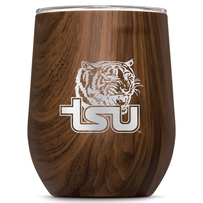 Corkcicle Stemless Wine Glass with Tennessee State Tigers Primary Logo
