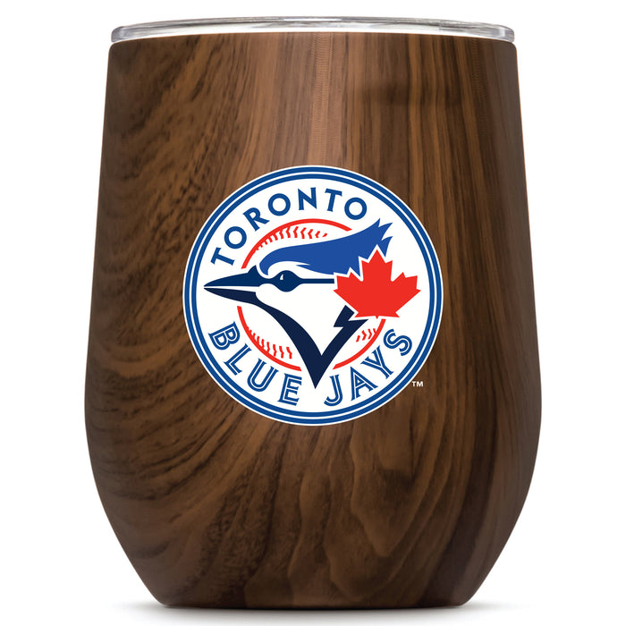 Corkcicle Stemless Wine Glass with Toronto Blue Jays Primary Logo