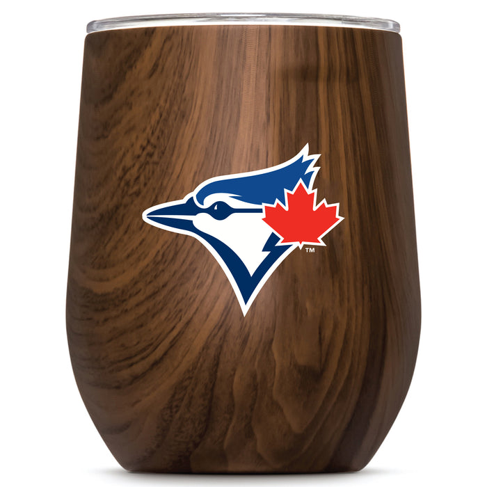 Corkcicle Stemless Wine Glass with Toronto Blue Jays Secondary Logo