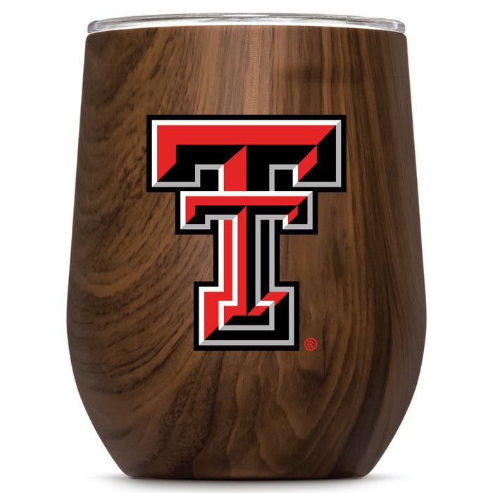 Corkcicle Stemless Wine Glass with Texas Tech Red Raiders Primary Logo