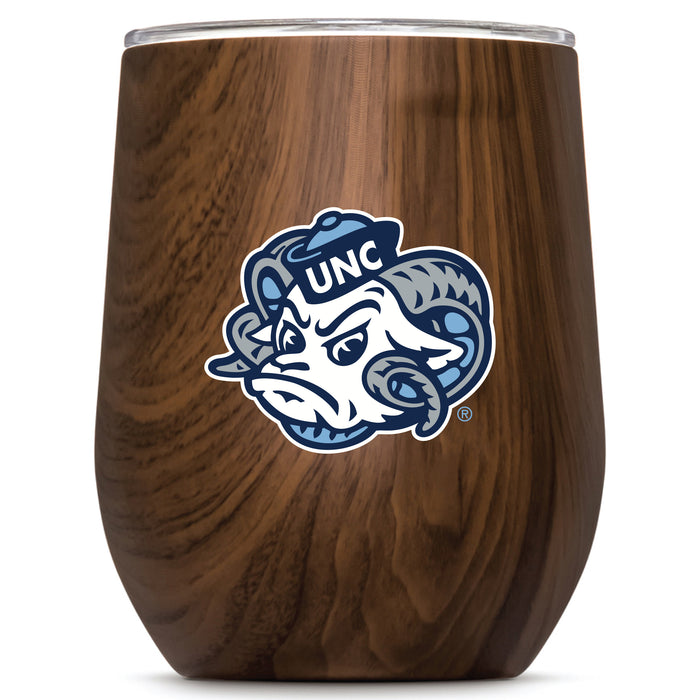 Corkcicle Stemless Wine Glass with UNC Tar Heels Secondary Logo