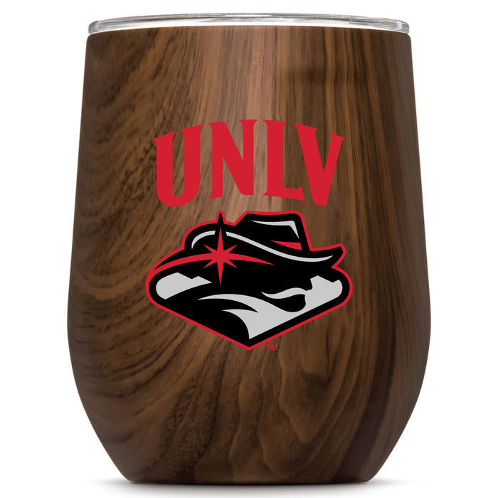 Corkcicle Stemless Wine Glass with UNLV Rebels Primary Logo