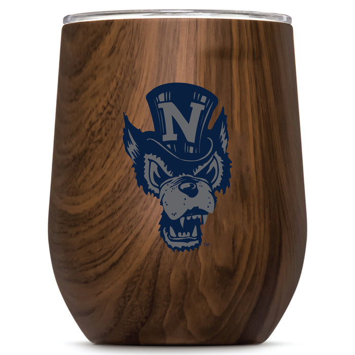 Corkcicle Stemless Wine Glass with Nevada Wolf Pack Secondary Logo