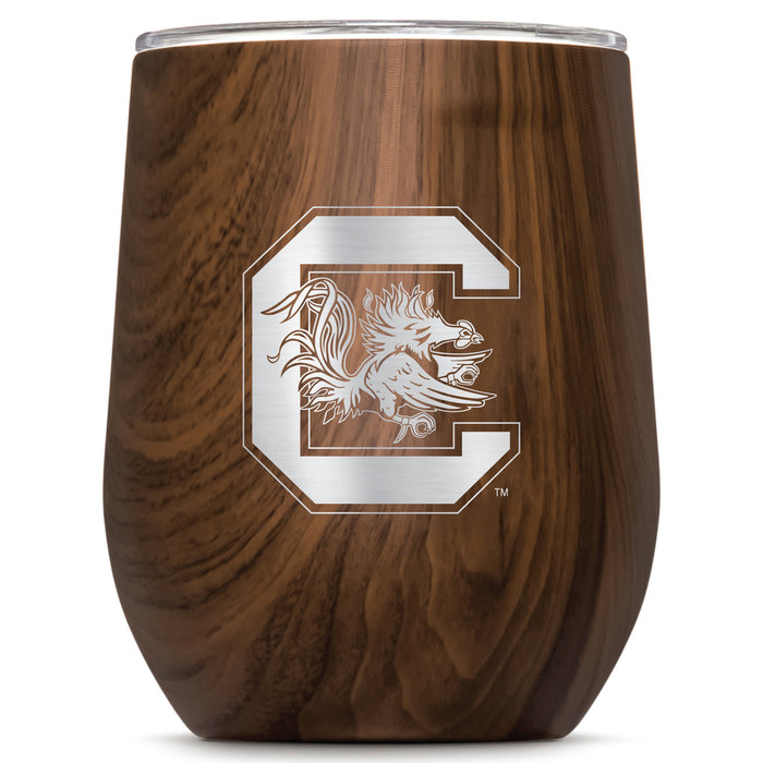 Corkcicle Stemless Wine Glass with South Carolina Gamecocks Primary Logo