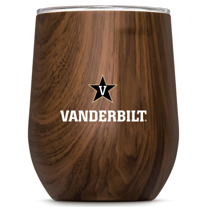 Corkcicle Stemless Wine Glass with Vanderbilt Commodores Secondary Logo