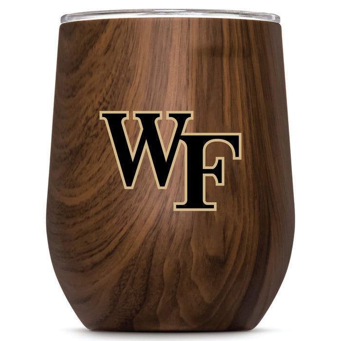 Corkcicle Stemless Wine Glass with Wake Forest Demon Deacons Primary Logo