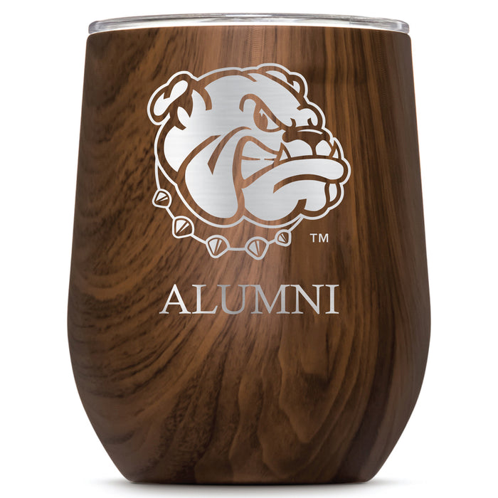 Corkcicle Stemless Wine Glass with Western Illinois University Leathernecks Alumnit Primary Logo