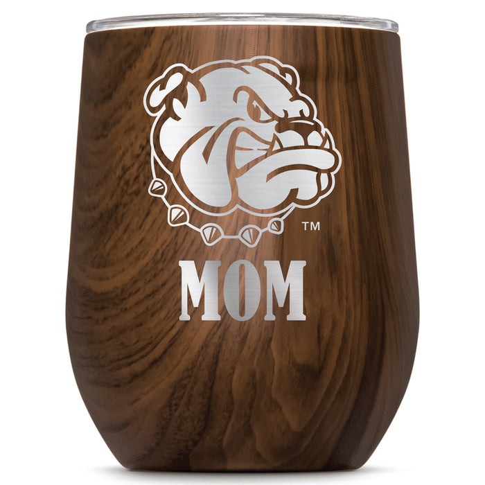 Corkcicle Stemless Wine Glass with Western Illinois University Leathernecks Mom Primary Logo