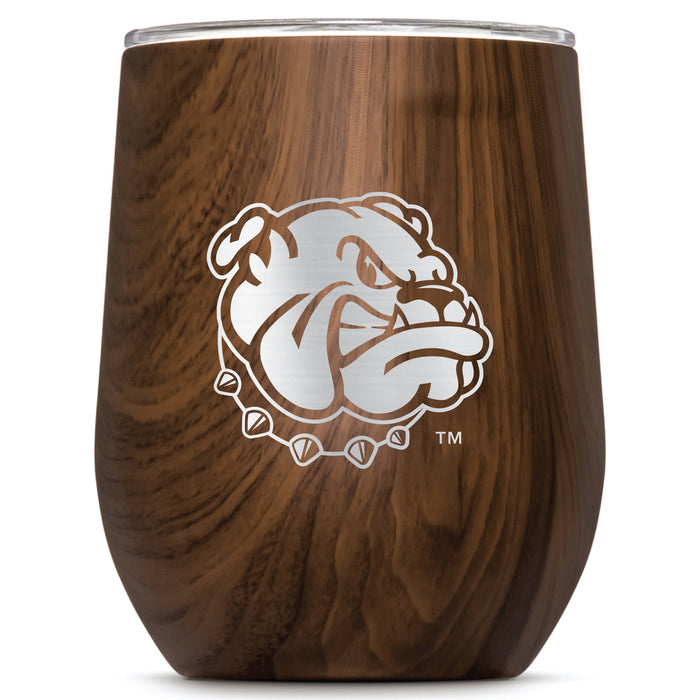 Corkcicle Stemless Wine Glass with Western Illinois University Leathernecks Primary Logo