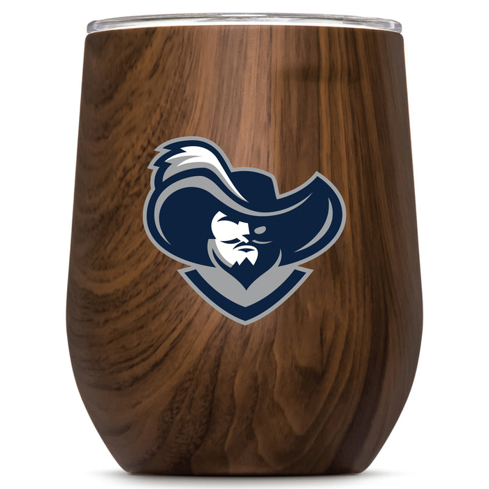 Corkcicle Stemless Wine Glass with Xavier Musketeers Secondary Logo