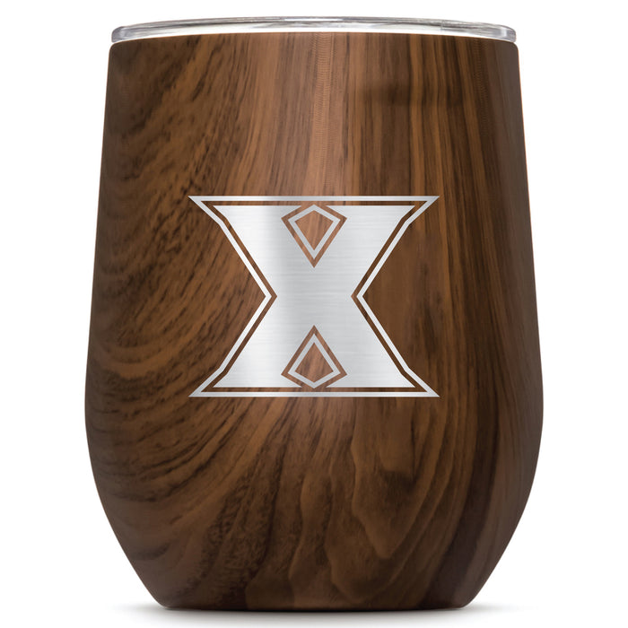 Corkcicle Stemless Wine Glass with Xavier Musketeers Primary Logo