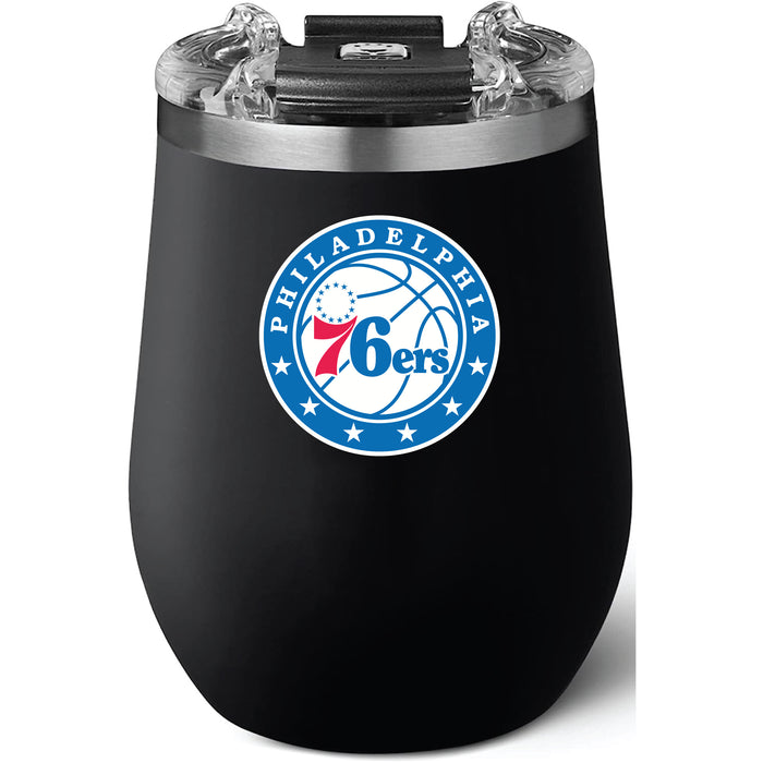 Brumate Uncorkd XL Wine Tumbler with Philadelphia 76ers Primary Logo