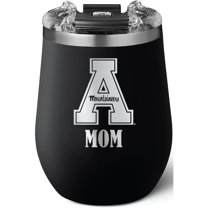 Brumate Uncorkd XL Wine Tumbler with Appalachian State Mountaineers Mom Primary Logo