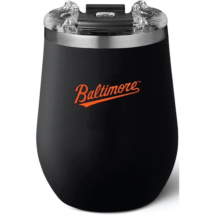 Brumate Uncorkd XL Wine Tumbler with Baltimore Orioles Wordmark Logo