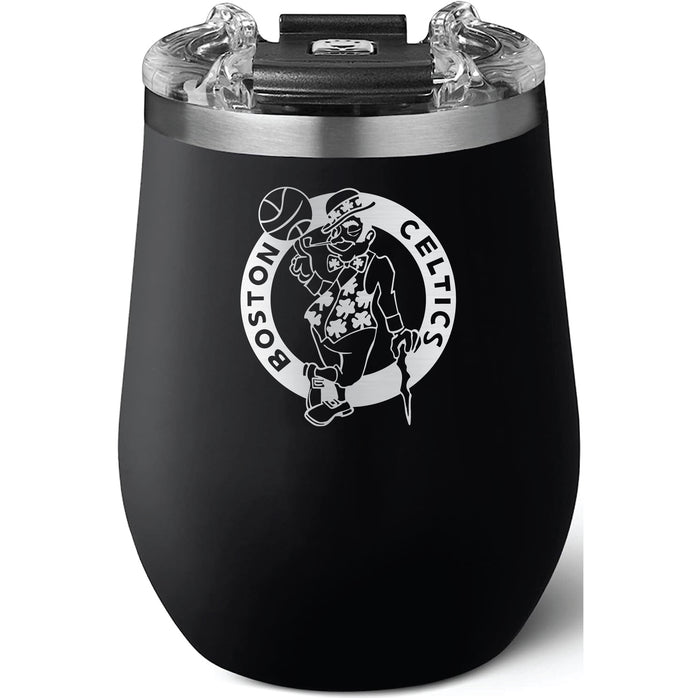 Brumate Uncorkd XL Wine Tumbler with Boston Celtics Etched Primary Logo