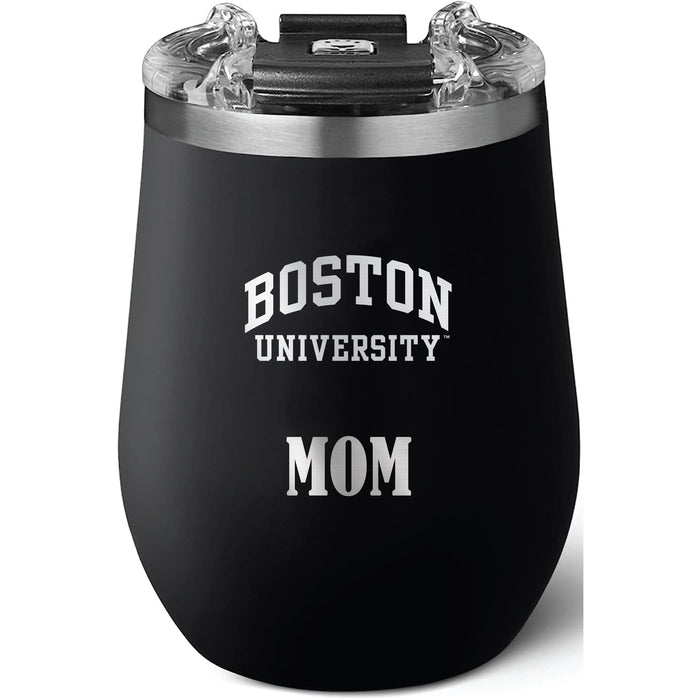 Brumate Uncorkd XL Wine Tumbler with Boston University Mom Primary Logo