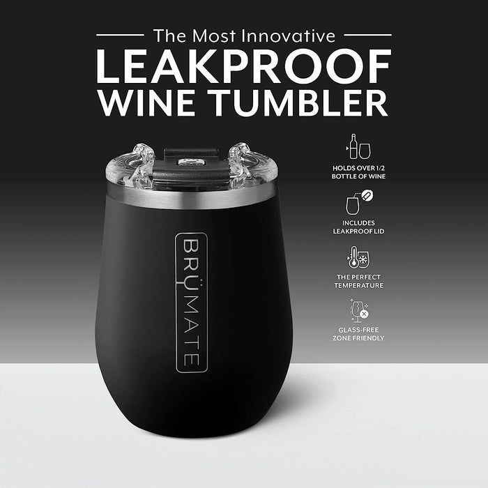 Brumate Uncorkd XL Wine Tumbler with UAH Chargers Primary Logo