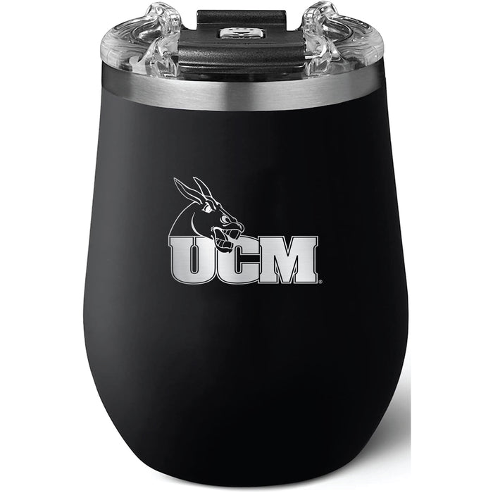 Brumate Uncorkd XL Wine Tumbler with Central Missouri Mules Primary Logo