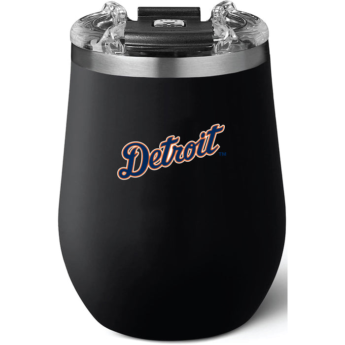 Brumate Uncorkd XL Wine Tumbler with Detroit Tigers Wordmark Logo