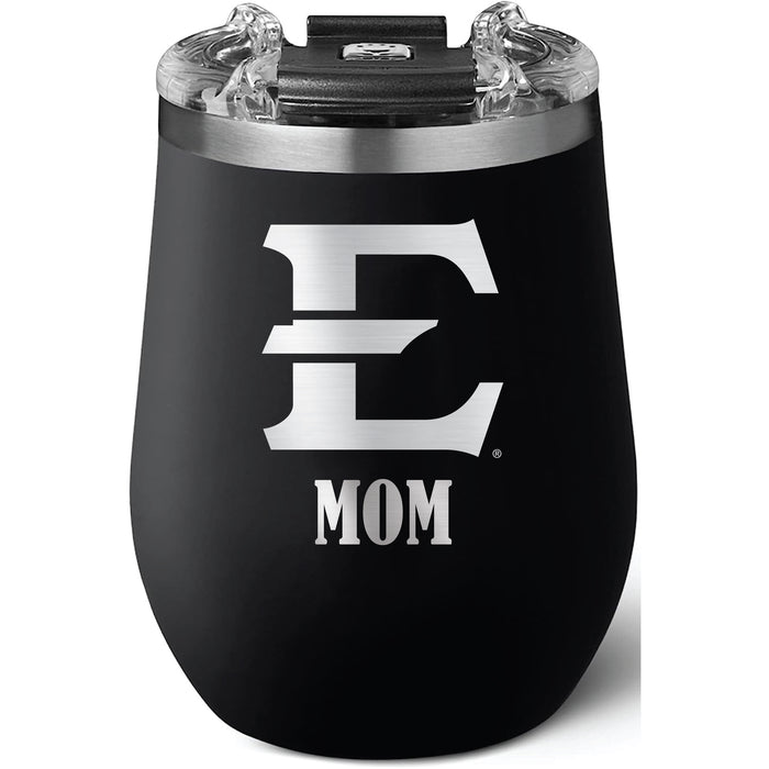 Brumate Uncorkd XL Wine Tumbler with Eastern Tennessee State Buccaneers Mom Primary Logo