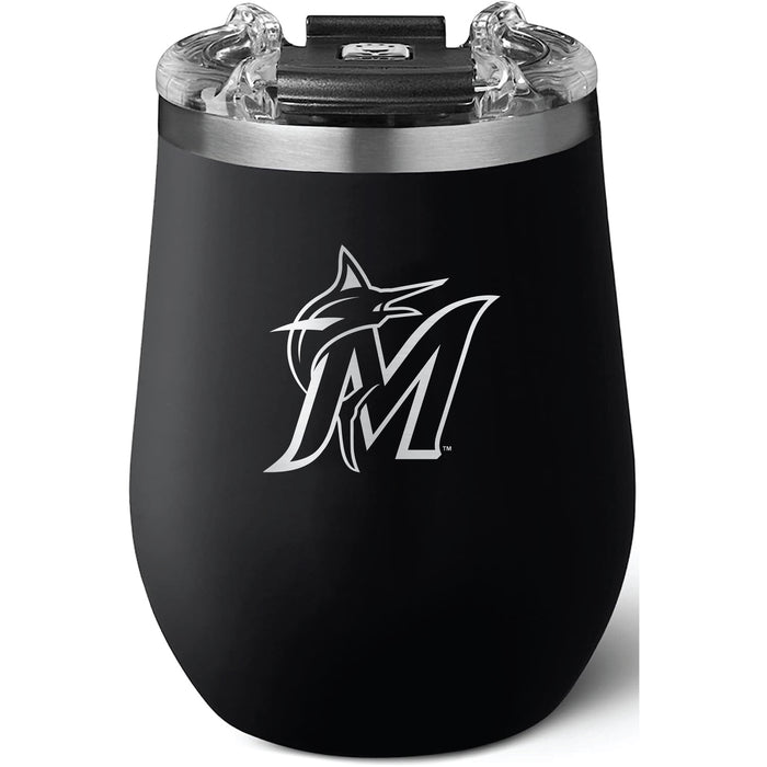 Brumate Uncorkd XL Wine Tumbler with Miami Marlins Secondary Logo