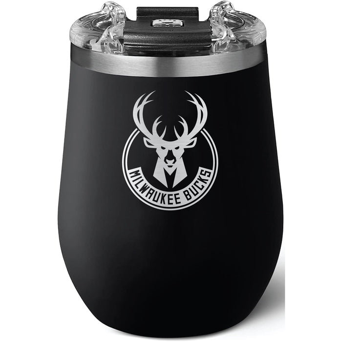 Brumate Uncorkd XL Wine Tumbler with Milwaukee Bucks Etched Primary Logo