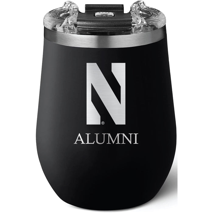 Brumate Uncorkd XL Wine Tumbler with Northwestern Wildcats Alumni Primary Logo