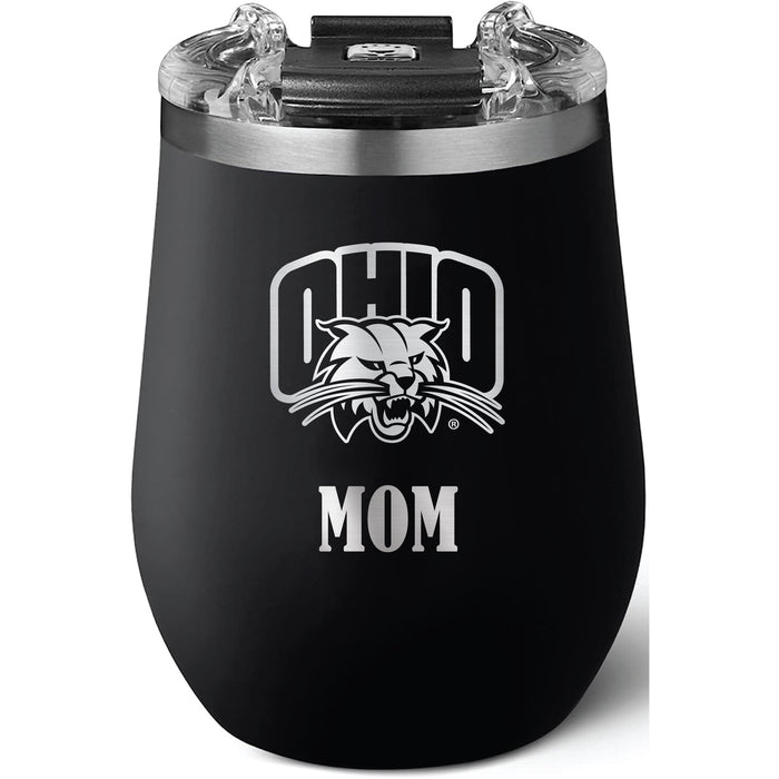 Brumate Uncorkd XL Wine Tumbler with Ohio University Bobcats Mom Primary Logo