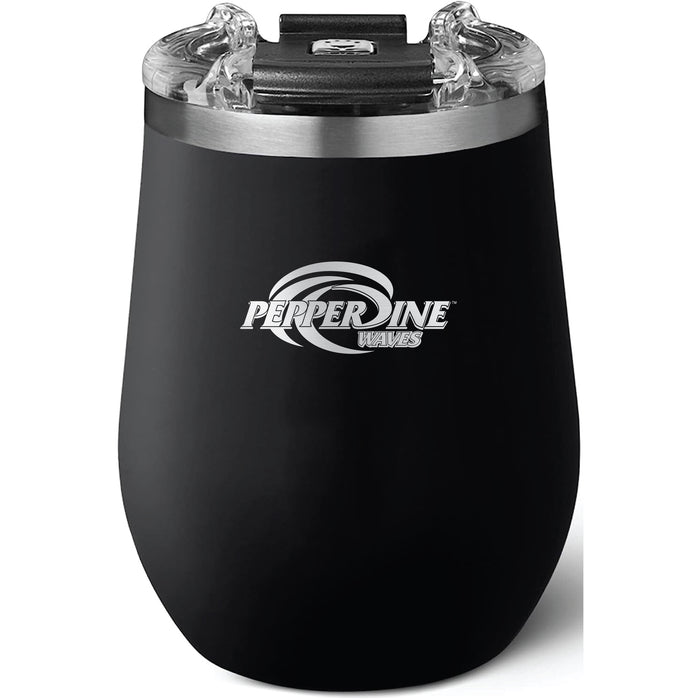 Brumate Uncorkd XL Wine Tumbler with Pepperdine Waves Primary Logo