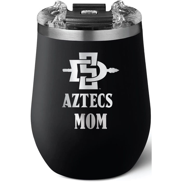 Brumate Uncorkd XL Wine Tumbler with San Diego State Aztecs Mom Primary Logo