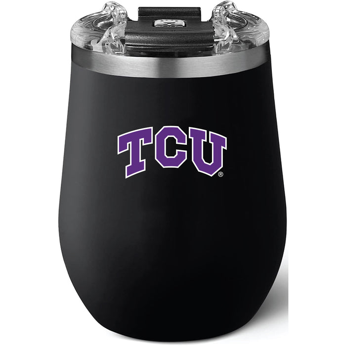 Brumate Uncorkd XL Wine Tumbler with Texas Christian University Horned Frogs Primary Logo