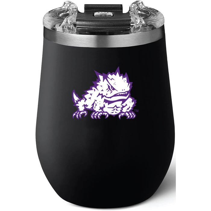 Brumate Uncorkd XL Wine Tumbler with Texas Christian University Horned Frogs Secondary Logo