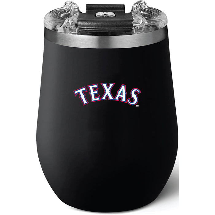 Brumate Uncorkd XL Wine Tumbler with Texas Rangers Wordmark Logo