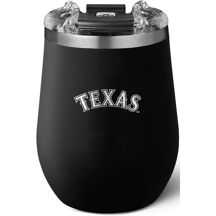 Brumate Uncorkd XL Wine Tumbler with Texas Rangers Wordmark Logo