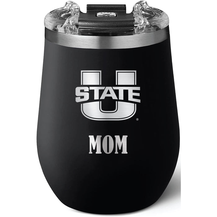 Brumate Uncorkd XL Wine Tumbler with Utah State Aggies Mom Primary Logo