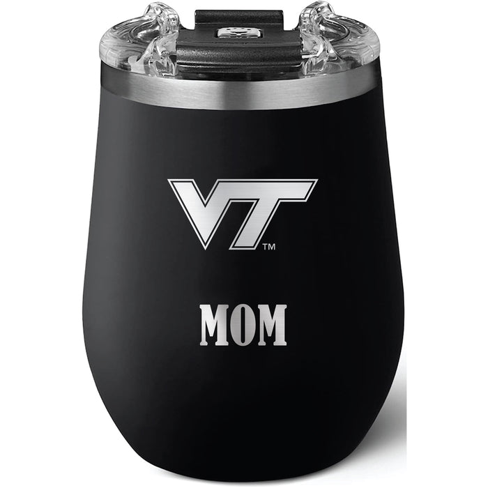 Brumate Uncorkd XL Wine Tumbler with Virginia Tech Hokies Mom Primary Logo