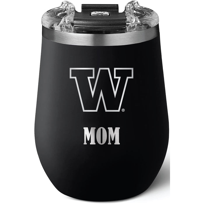 Brumate Uncorkd XL Wine Tumbler with Washington Huskies Mom Primary Logo