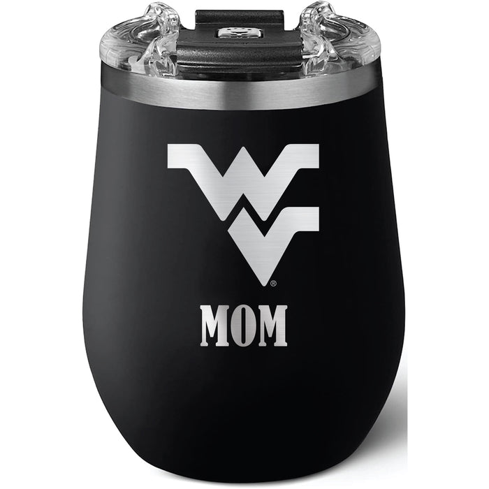 Brumate Uncorkd XL Wine Tumbler with West Virginia Mountaineers Mom Primary Logo