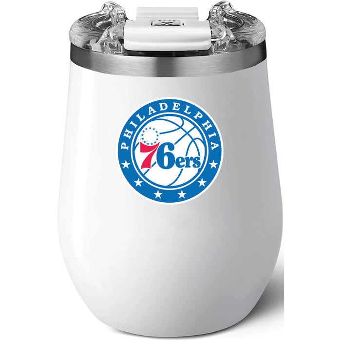 Brumate Uncorkd XL Wine Tumbler with Philadelphia 76ers Primary Logo