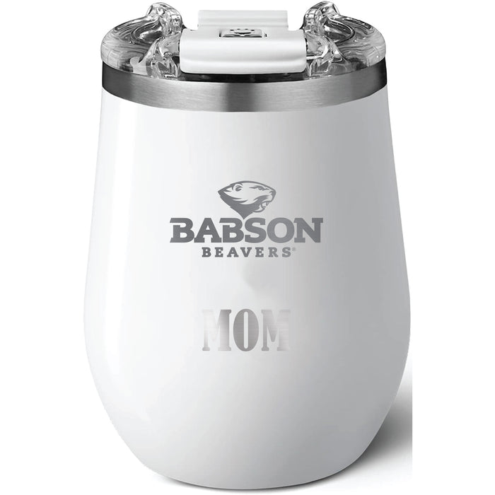 Brumate Uncorkd XL Wine Tumbler with Babson University Mom Primary Logo