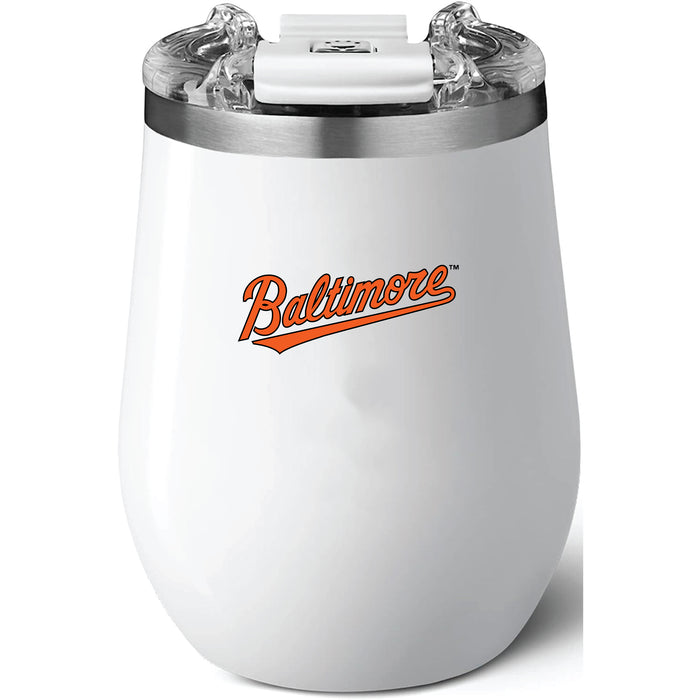 Brumate Uncorkd XL Wine Tumbler with Baltimore Orioles Wordmark Logo