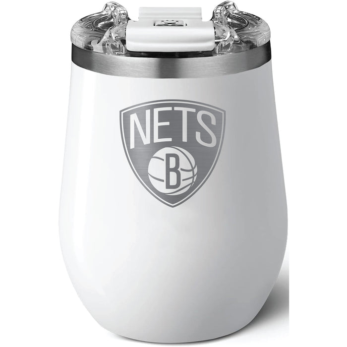 Brumate Uncorkd XL Wine Tumbler with Brooklyn Nets Etched Primary Logo