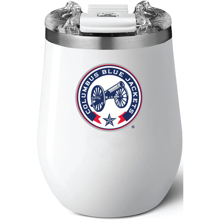 Brumate Uncorkd XL Wine Tumbler with Columbus Blue Jackets Secondary Logo