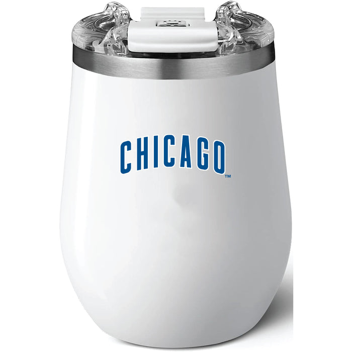 Brumate Uncorkd XL Wine Tumbler with Chicago Cubs Wordmark Logo