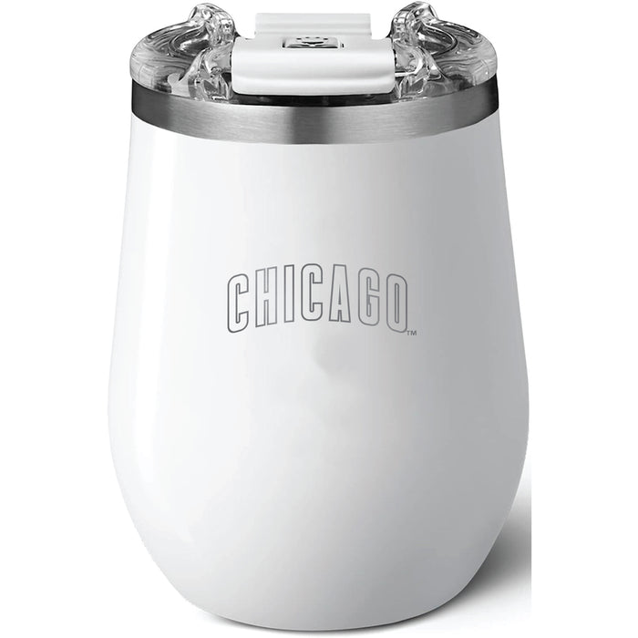 Brumate Uncorkd XL Wine Tumbler with Chicago Cubs Wordmark Logo